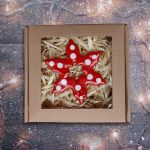 Zawieszka ceramiczna gwiazda czerwona